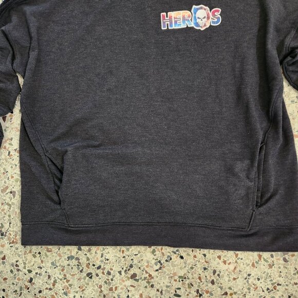 Womens Under Armour Sweatshirt Funnel/Cowl Neck Black XL John SC Abbott Heroes - Picture 6 of 13